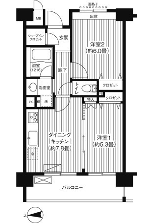 ピエス綱島 間取り図