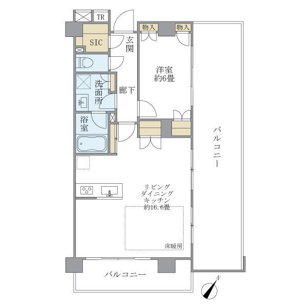 Ｂｒｉｌｌｉａ二子多摩川ｉｄ 間取り図