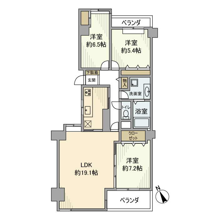 日吉ロイヤルマンション 間取り図
