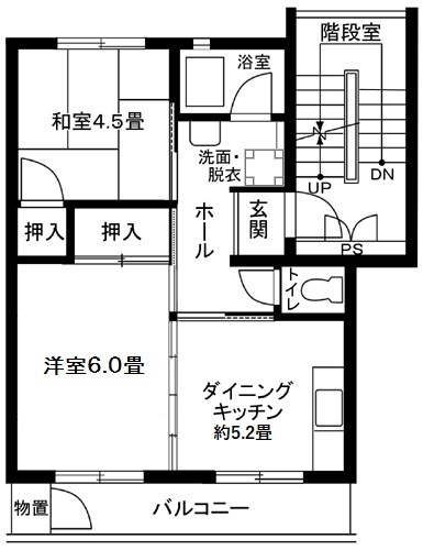 上郷西ヶ谷　16号棟 間取り図