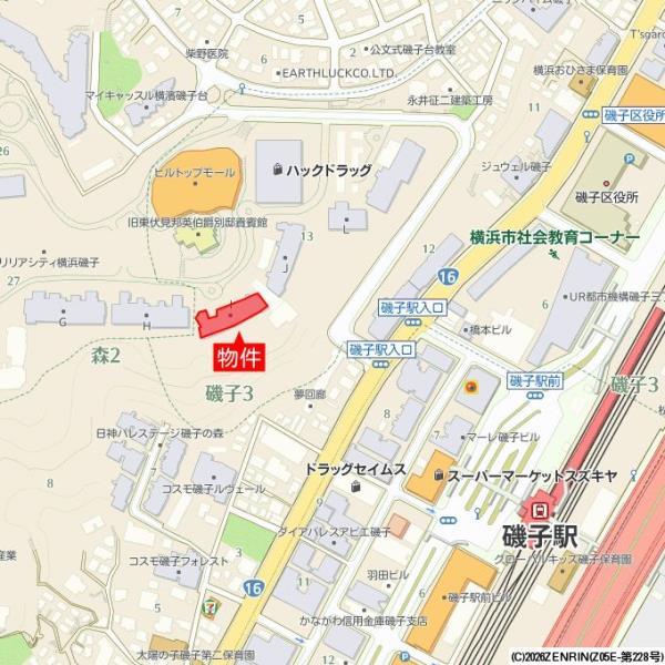 Ｂｒｉｌｌｉａ　Ｃｉｔｙ　横浜磯子　Ｉ棟 地図