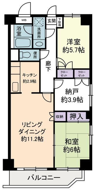 T's garden鶴見市場 間取り図