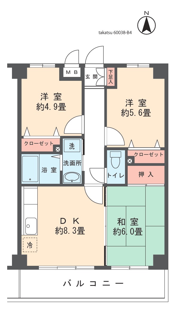 アルデール新城 間取り図