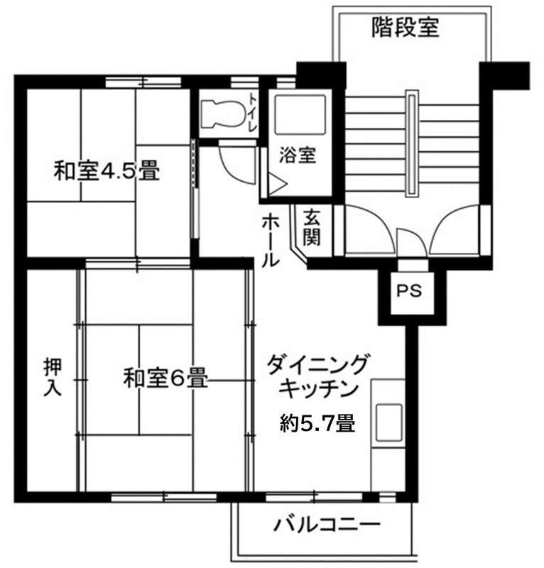 浦賀第2　9号棟 間取り図