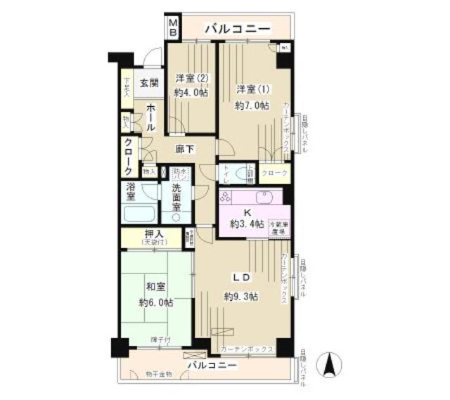 グリーンフォレスト宮前平 間取り図