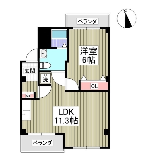 リバーサイドツルミ 間取り図